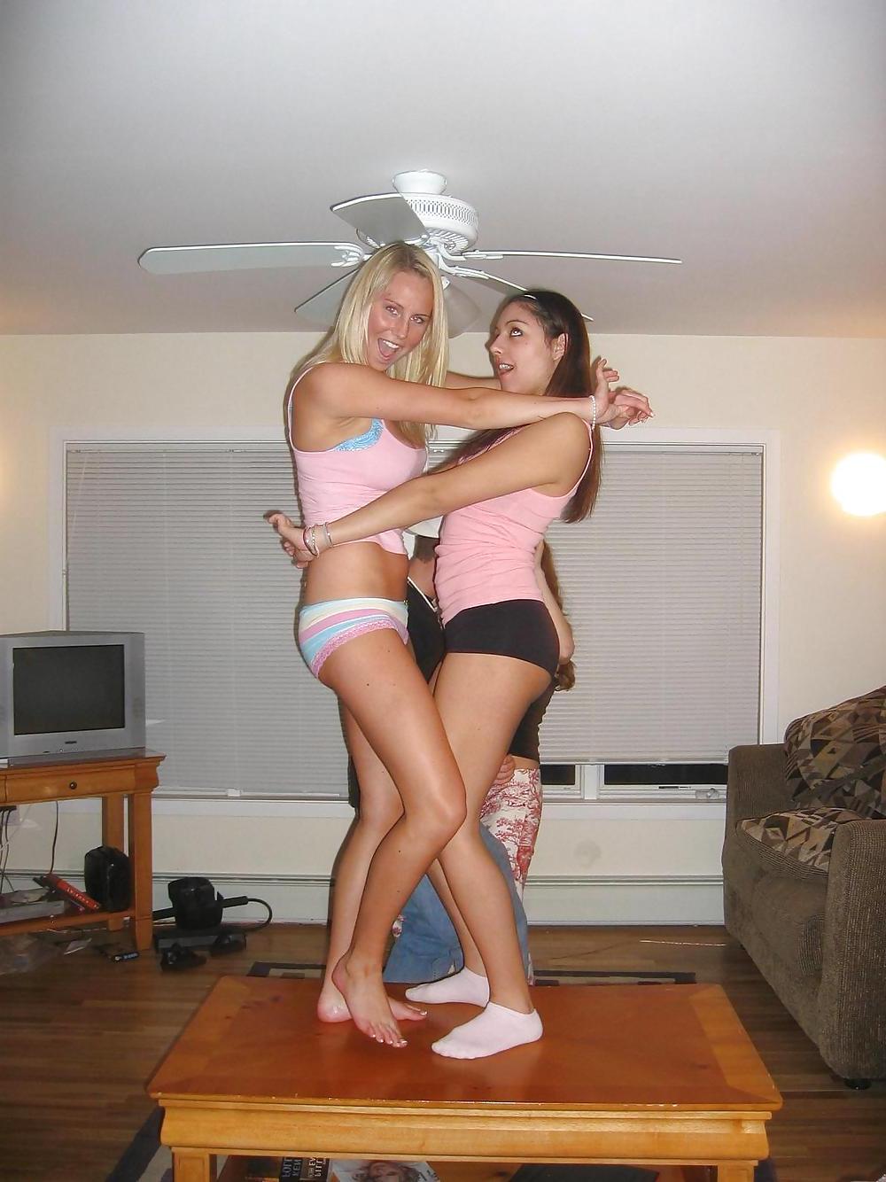 25P Sweet Teens in Socks