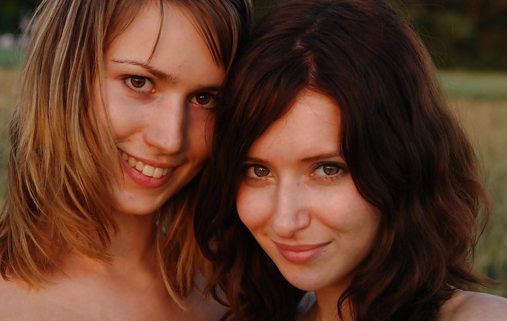 15P Sweet Teen Couple Outdoors