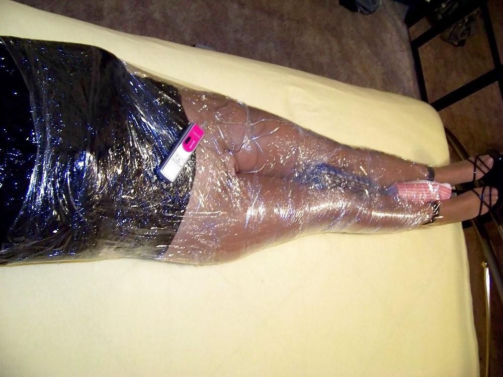 9P My wife in mummification bondage