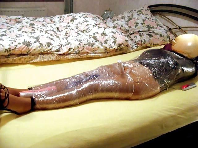 9P My wife in mummification bondage