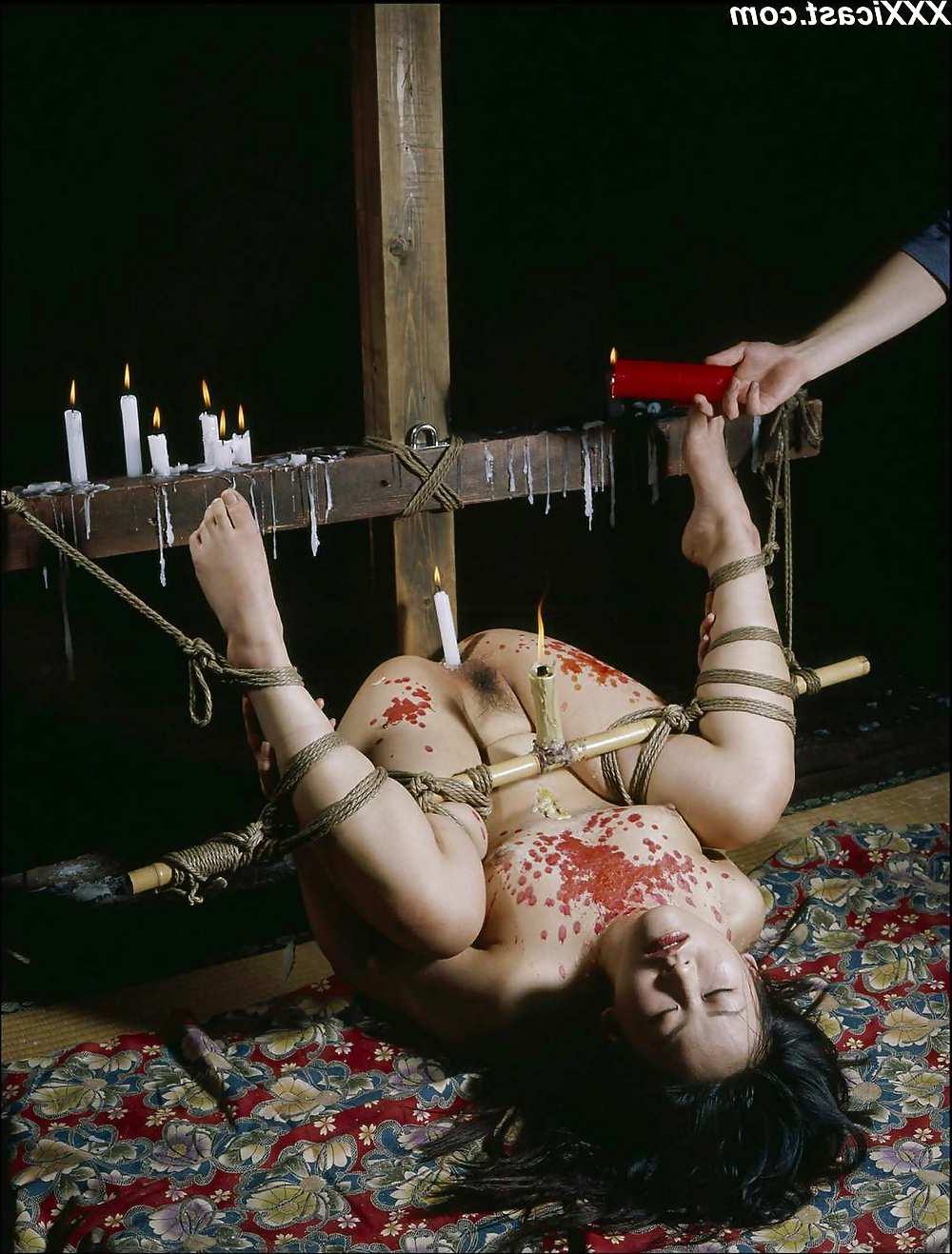 25P Japanese Rope Bondage Waxing And Insertions