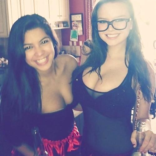 15P Busty babes with glases