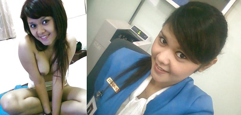 25P Malaysian Babe - Dressed and Undressed