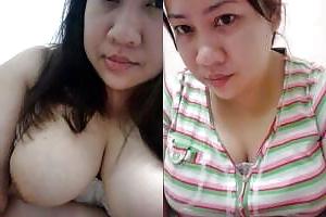 25P Malaysian Babe - Dressed and Undressed