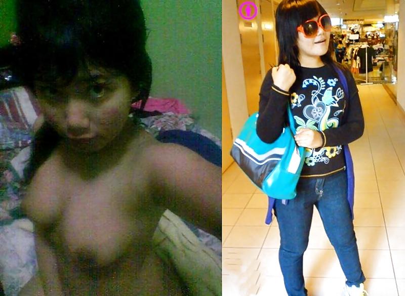 25P Malaysian Babe - Dressed and Undressed
