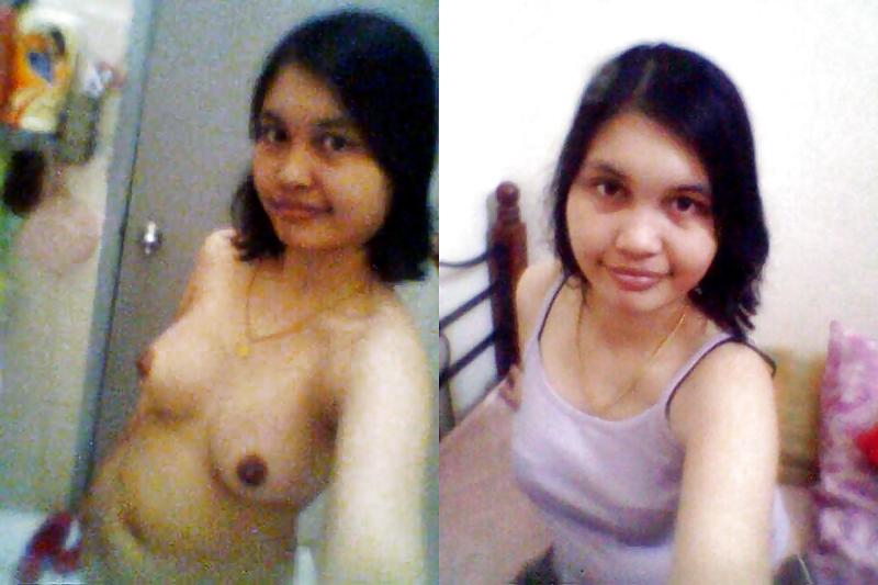 25P Malaysian Babe - Dressed and Undressed