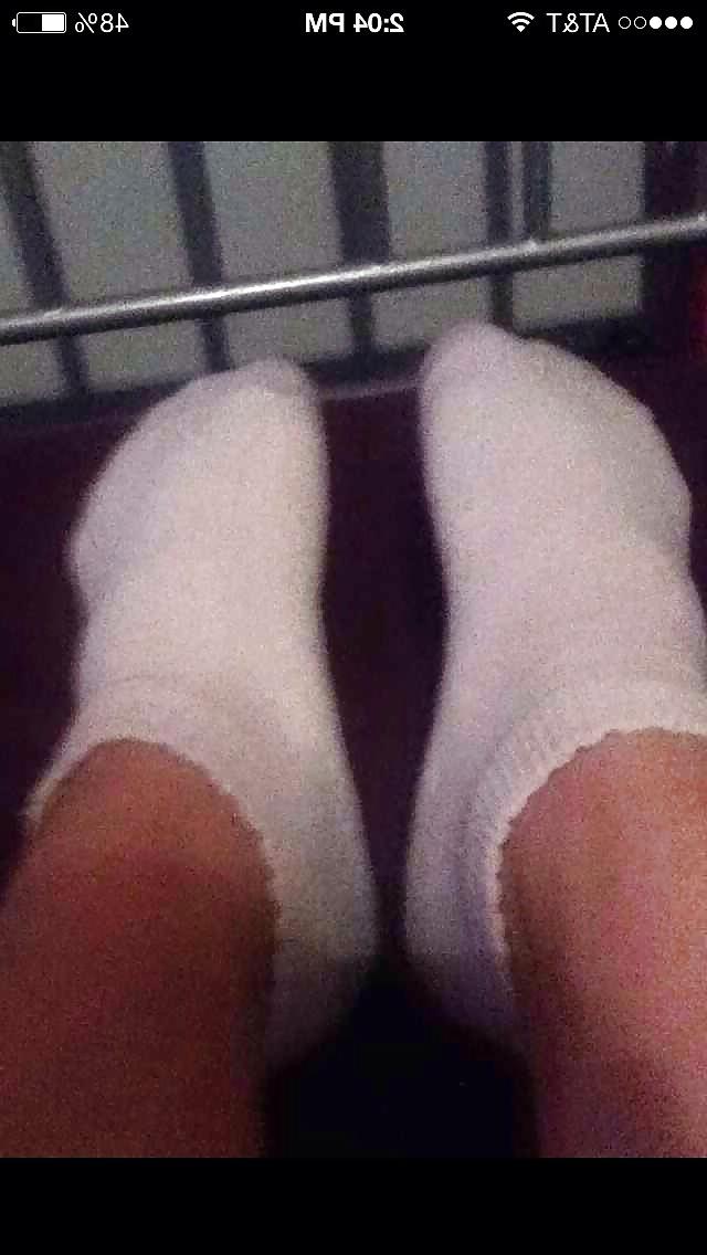 7P Trisha stinky white ankle socks