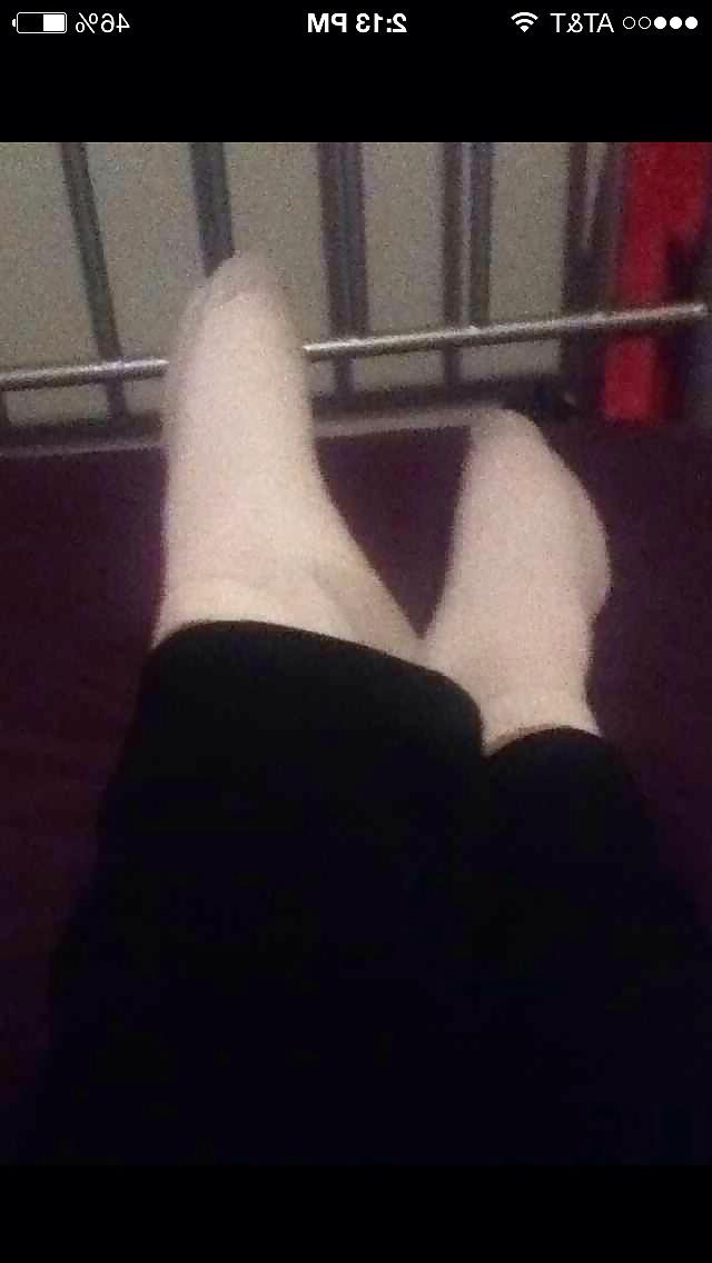 7P Trisha stinky white ankle socks