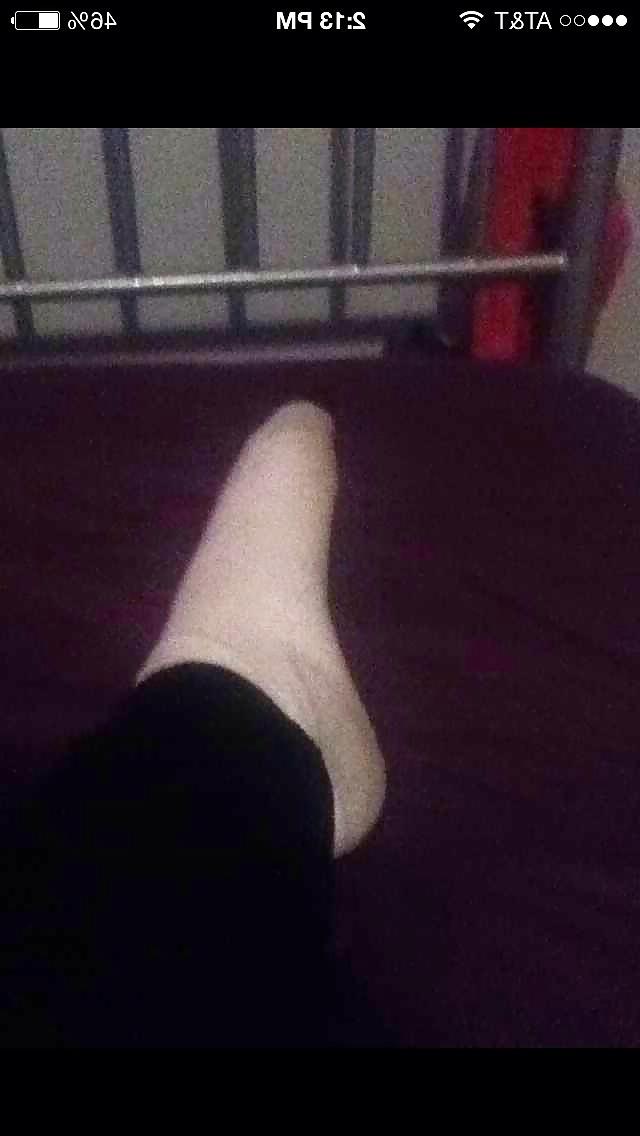 7P Trisha stinky white ankle socks