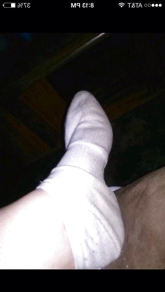 7P Trisha stinky white ankle socks