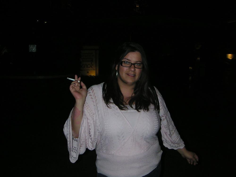 18P Sexy hairy wife smoking 