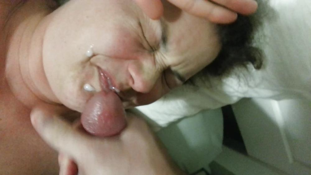 9P Amateur wife facial and cumshot on tits