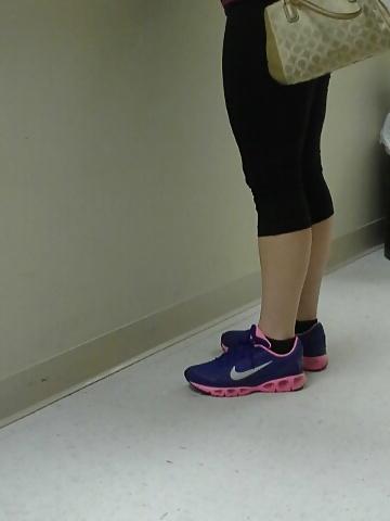 14P Candid Sneakers and Spandex Pants