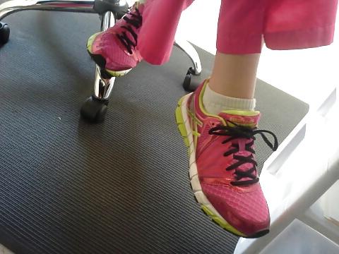 14P Candid Sneakers and Spandex Pants