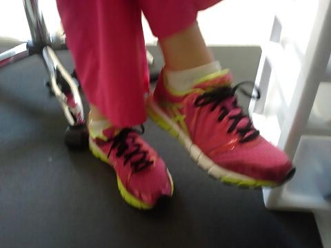14P Candid Sneakers and Spandex Pants