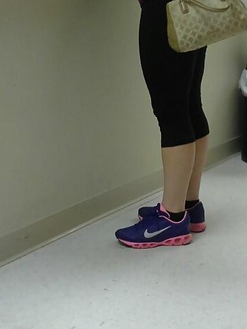 14P Candid Sneakers and Spandex Pants