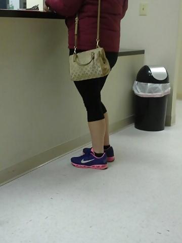 14P Candid Sneakers and Spandex Pants