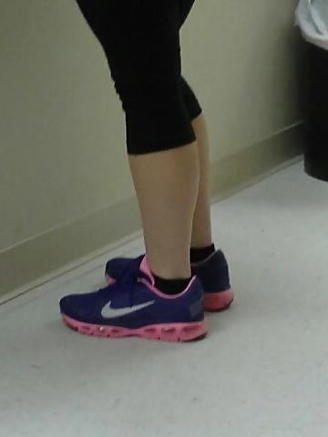 14P Candid Sneakers and Spandex Pants