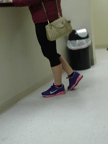14P Candid Sneakers and Spandex Pants