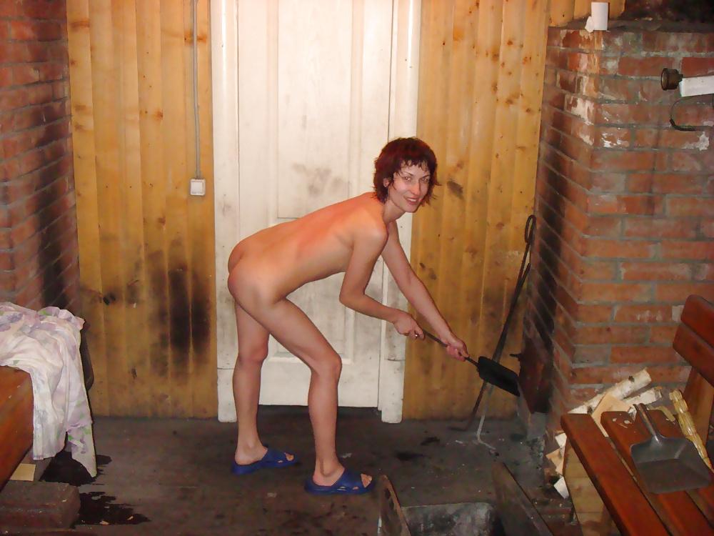 25P Hot rus girl blowjob sauna for husband