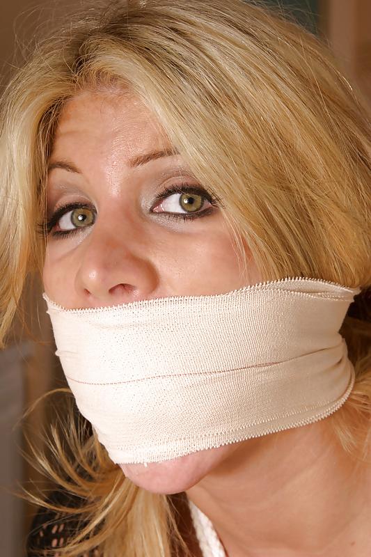 25P Big-titty Blonde Slut Tied Up and Gagged II