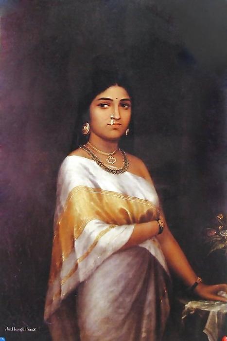 18P Indian Paintings: Rajasthani Women 01