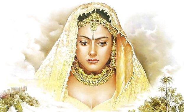18P Indian Paintings: Rajasthani Women 01
