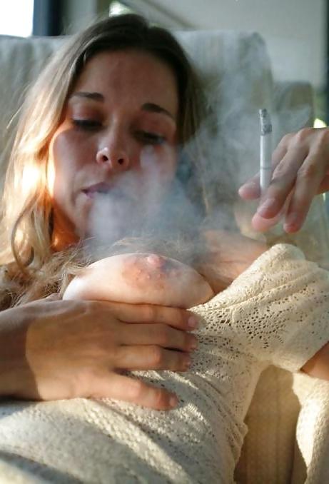 25P Smoking Babes - Playing With Tits & Boobs