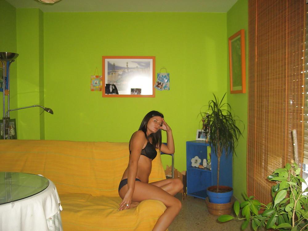 20P Teen brunette spanish with small tits and tong