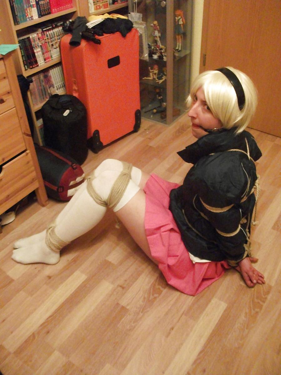 22P Sissy in bondage