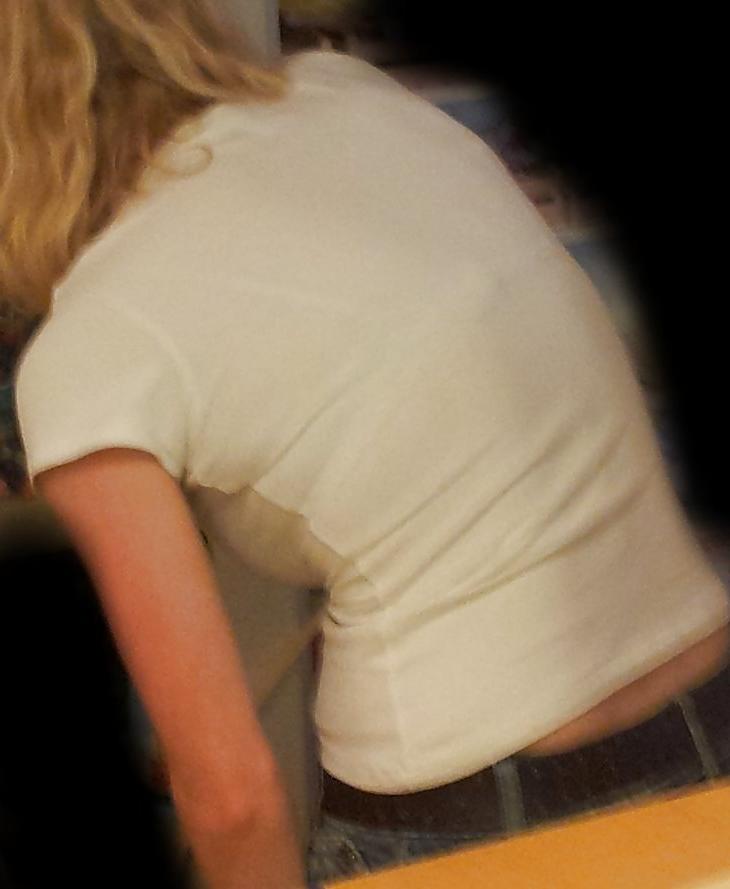 19P Nice girl boobs, geile Frau, Titten, bra, voyeur