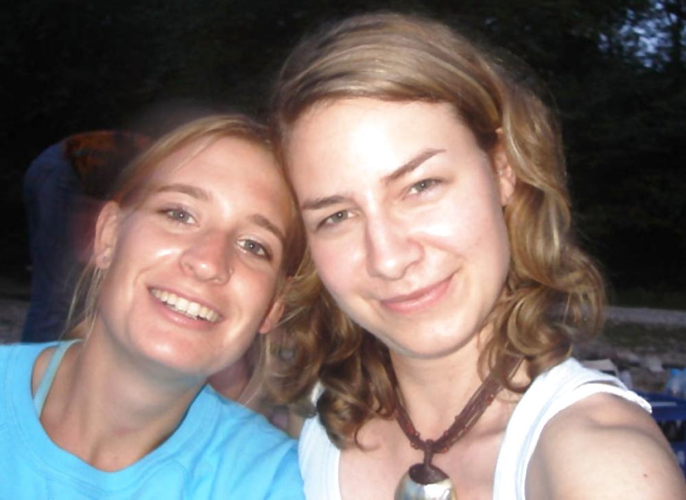 25P Private holiday pictures of two horny German sluts