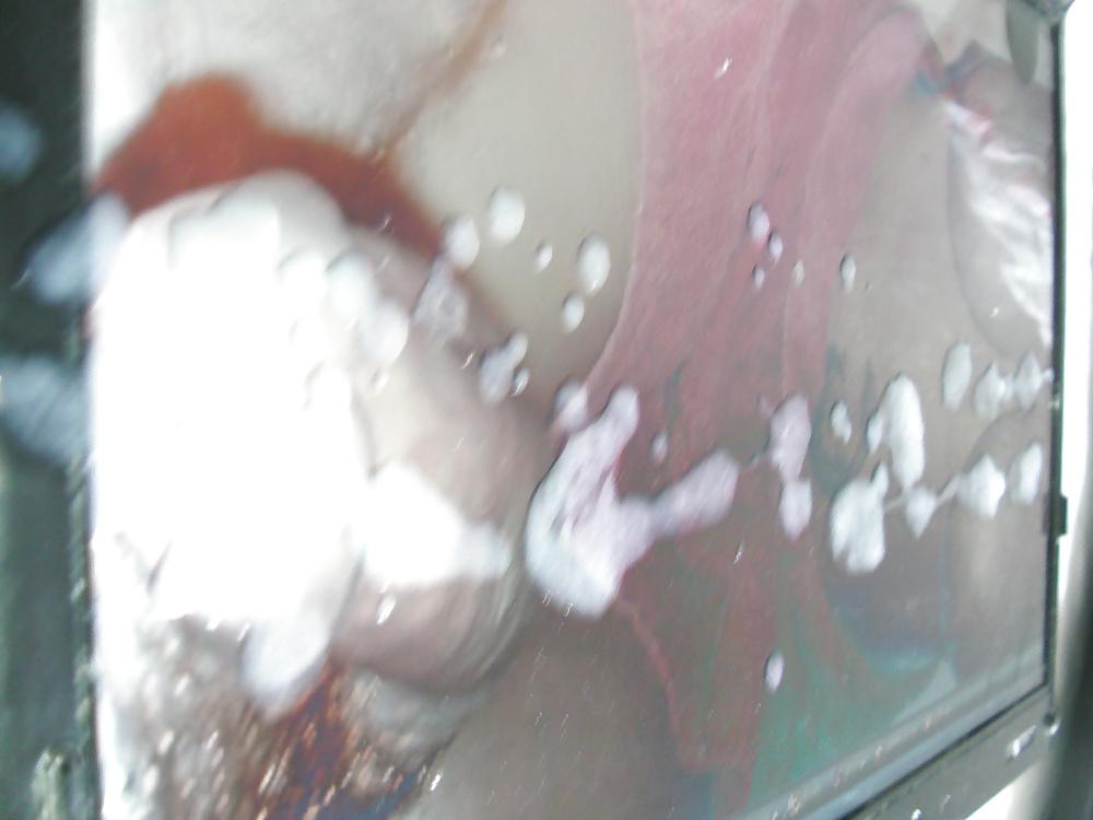 11P TosserTim spunks tits and cock for Hottub couple