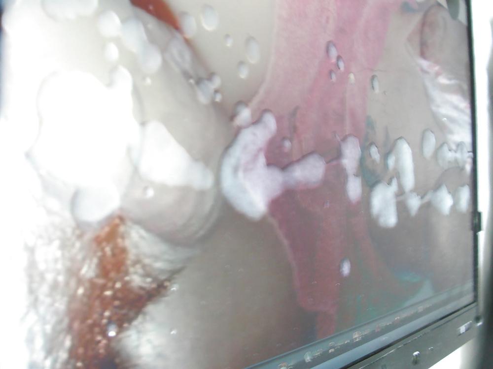 11P TosserTim spunks tits and cock for Hottub couple