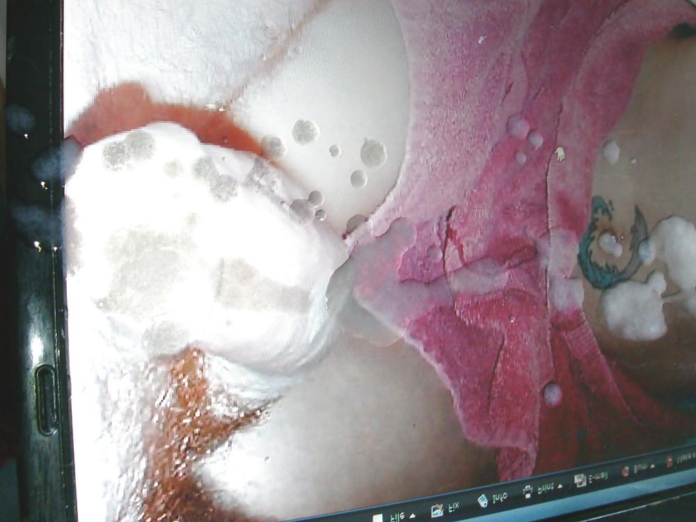 11P TosserTim spunks tits and cock for Hottub couple