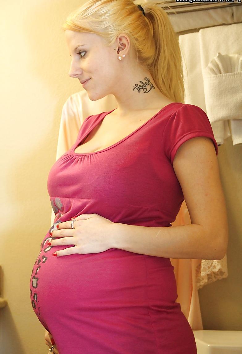 15P Cute Pregnant Blonde With Perfect Tits Gets Big Cock