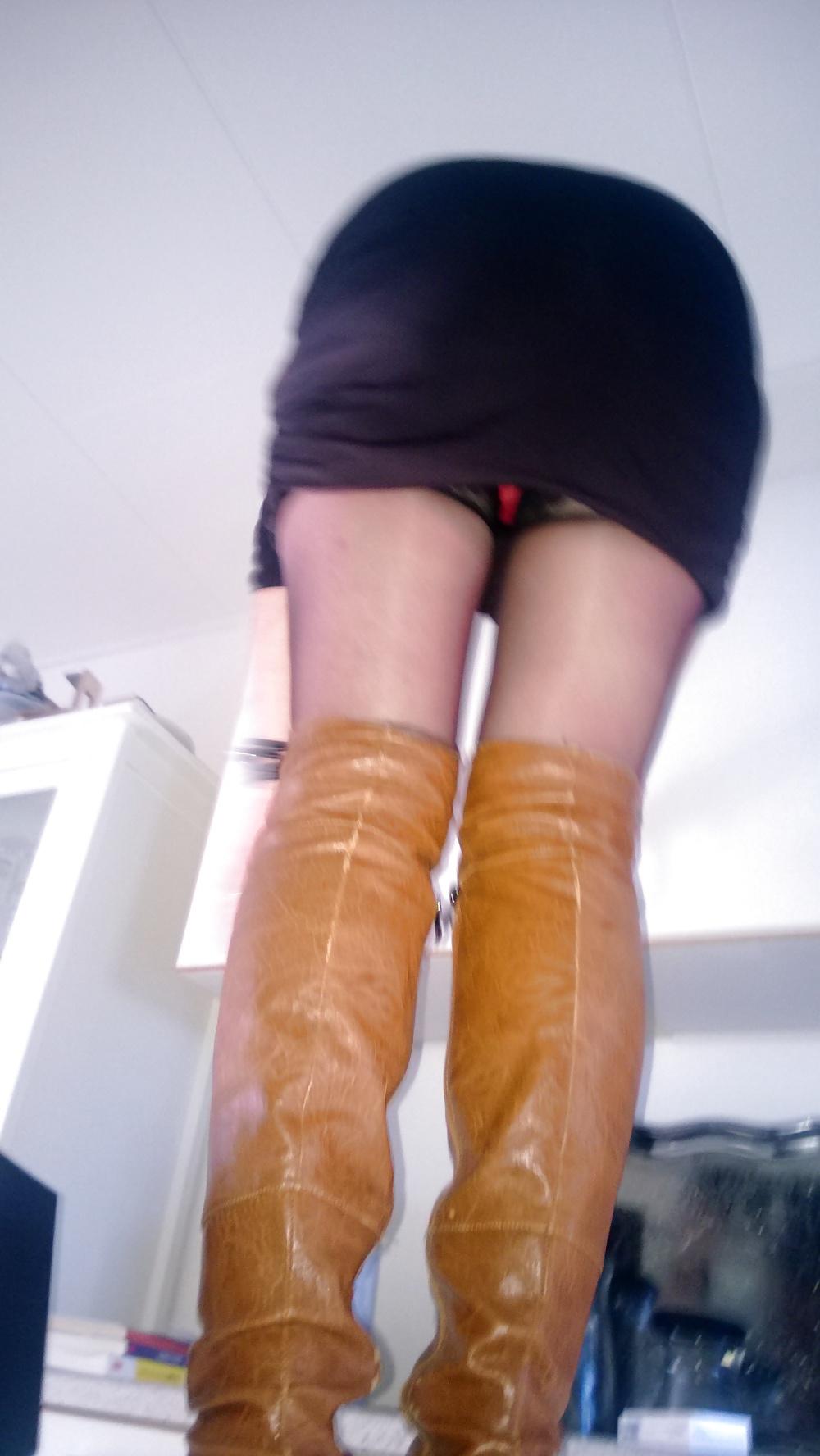 8P Stockings and overknee boots