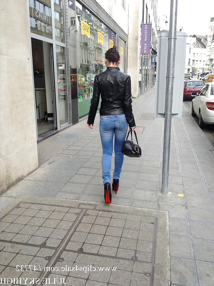 25P Cute slut everyday life in boots & high heels and miniskirts
