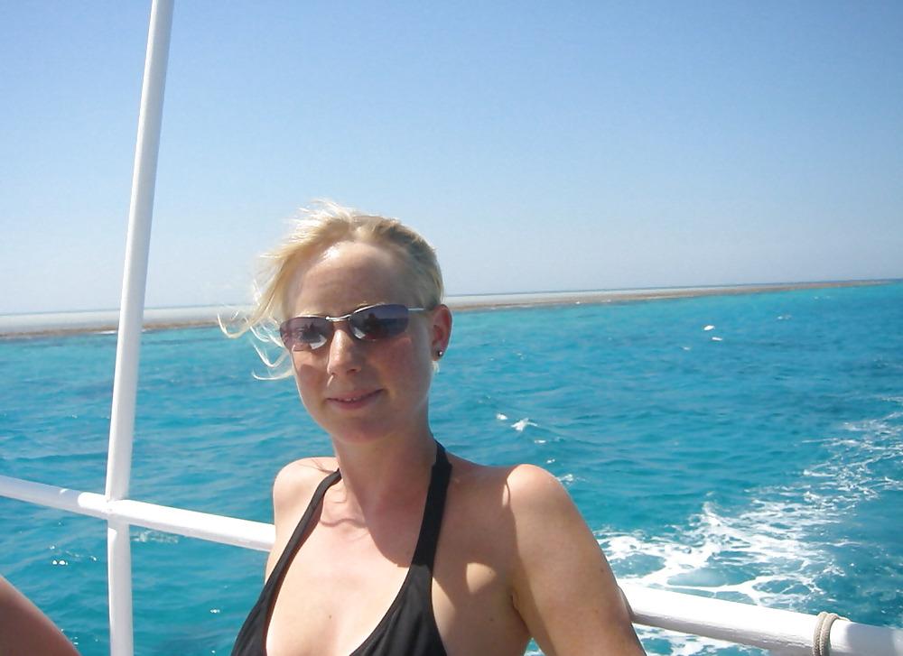 21P Hot blond german in holiday