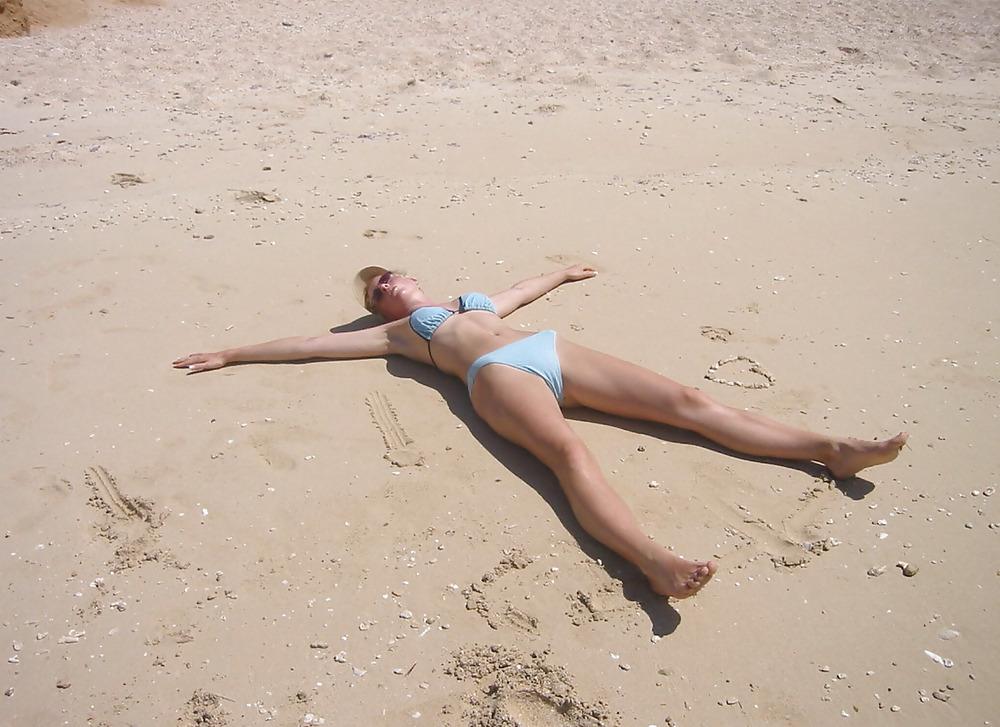 21P Hot blond german in holiday
