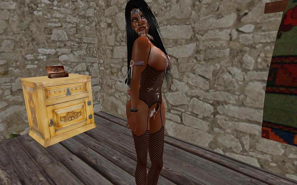 18P Wahleeah in Fishnetdress and full sperm 