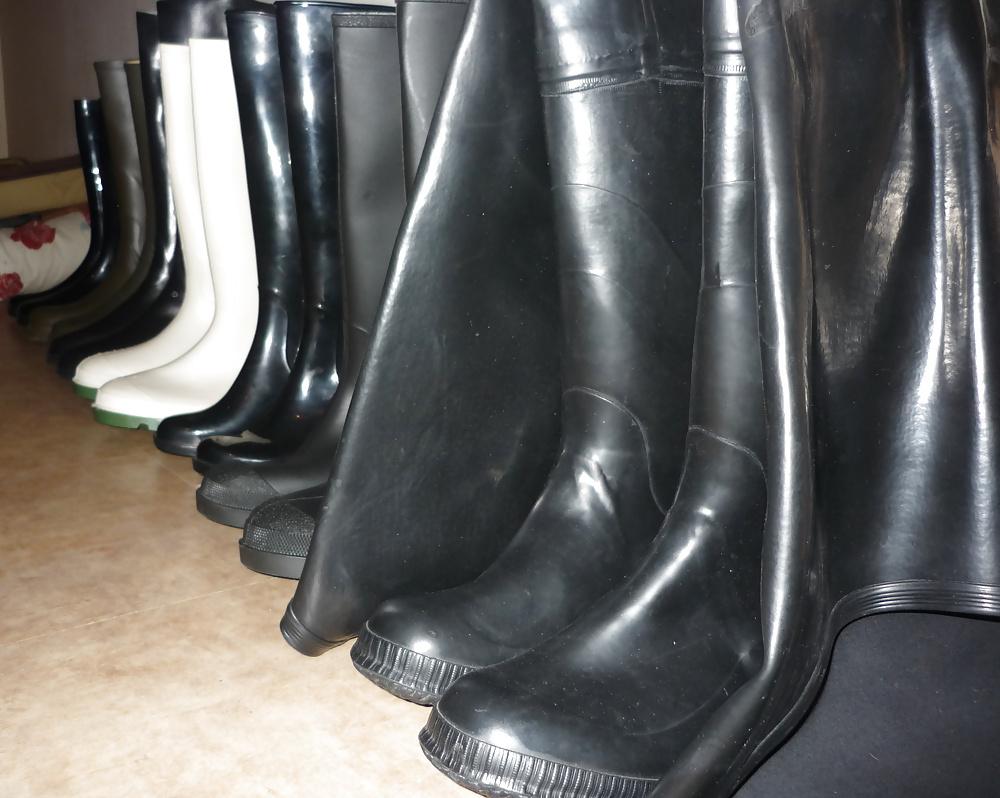 6P My rubber pvc boots collection