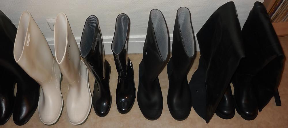 6P My rubber pvc boots collection