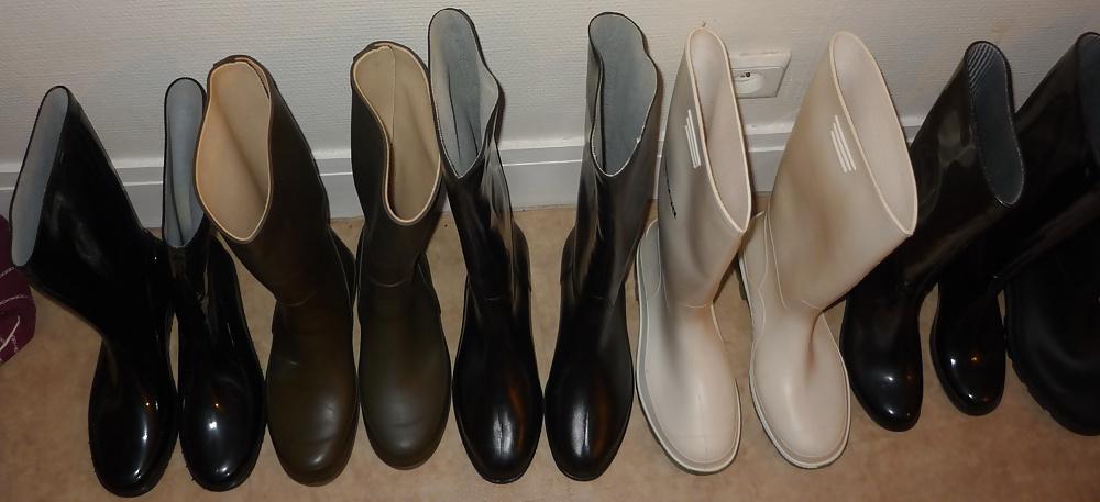 6P My rubber pvc boots collection