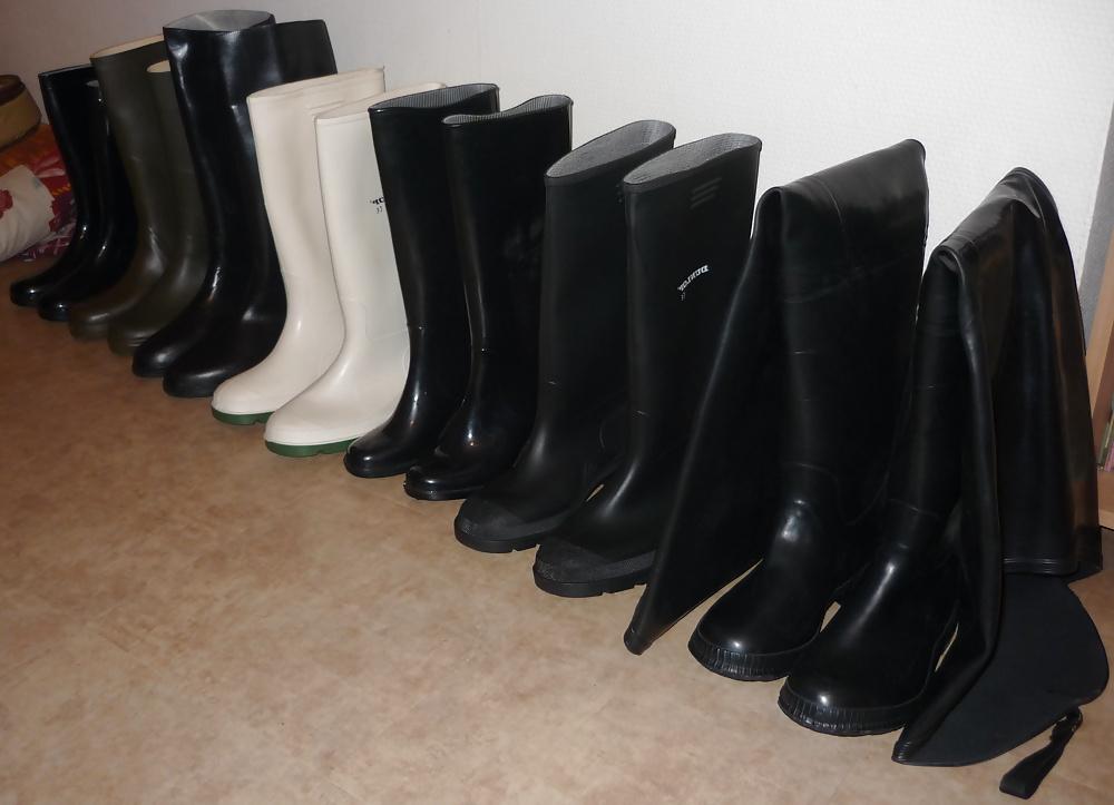 6P My rubber pvc boots collection