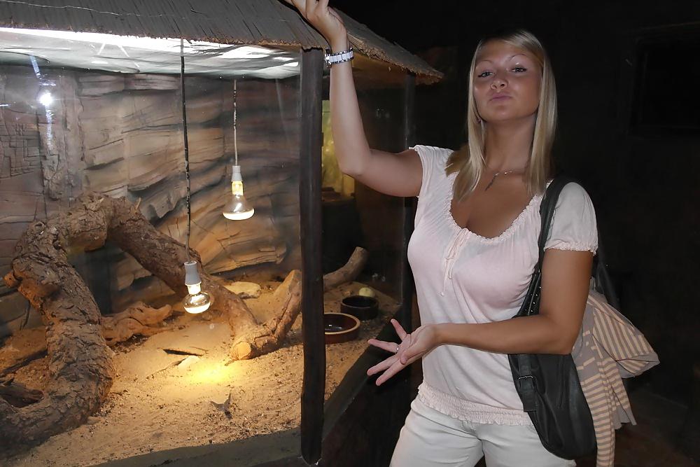 25P Busty CZECH Teen  Andrea shows her big tits