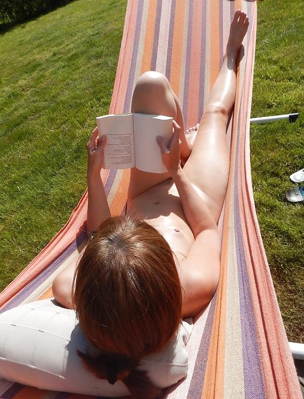 6P Sunbathing in the garden