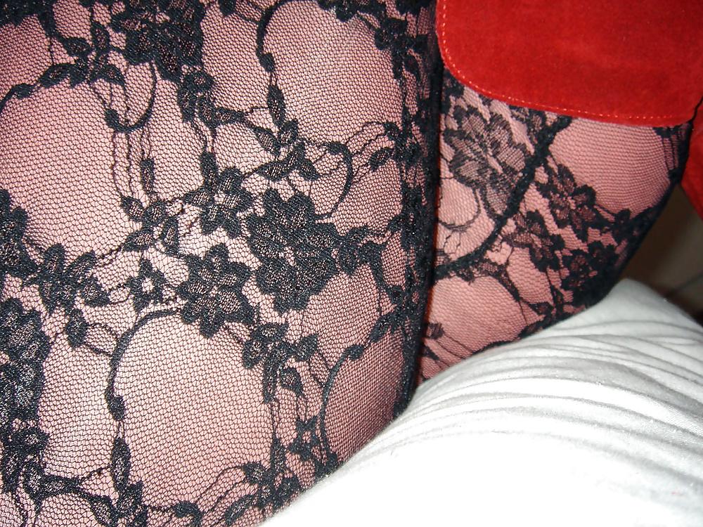 7P Nadine CD red thigh high boots