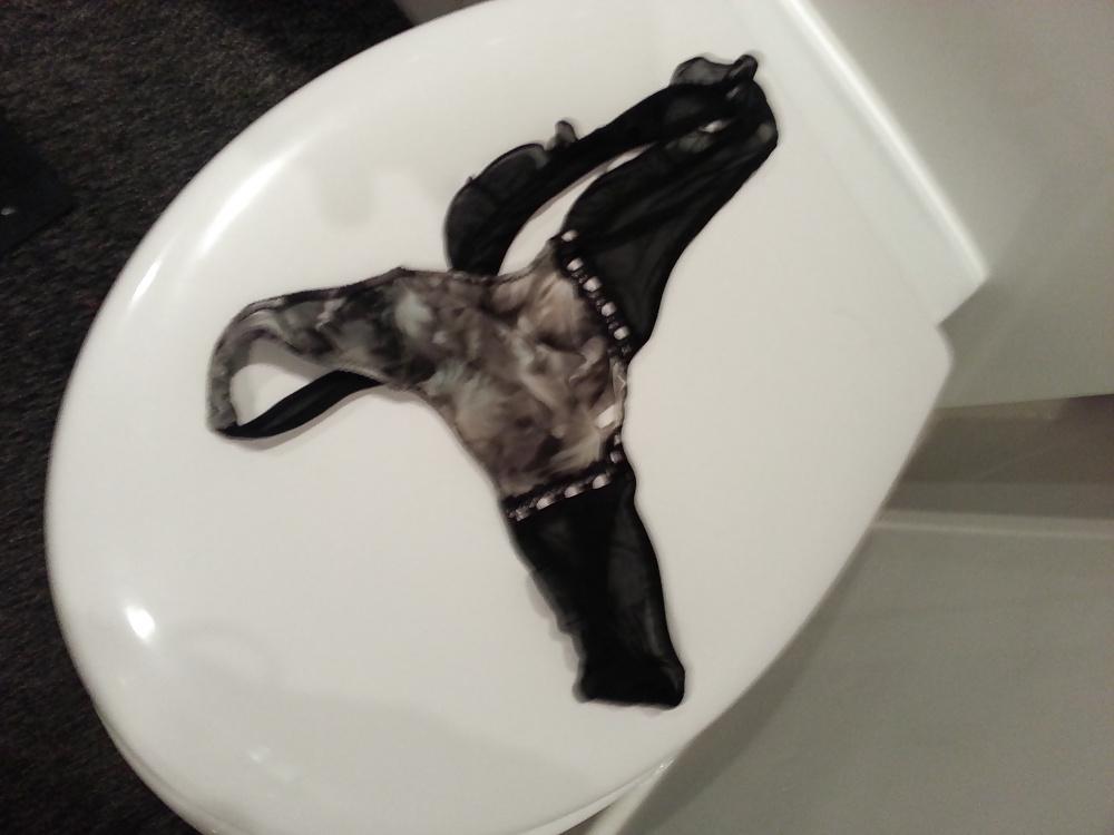 24P My UK Indian wife's worn thongs