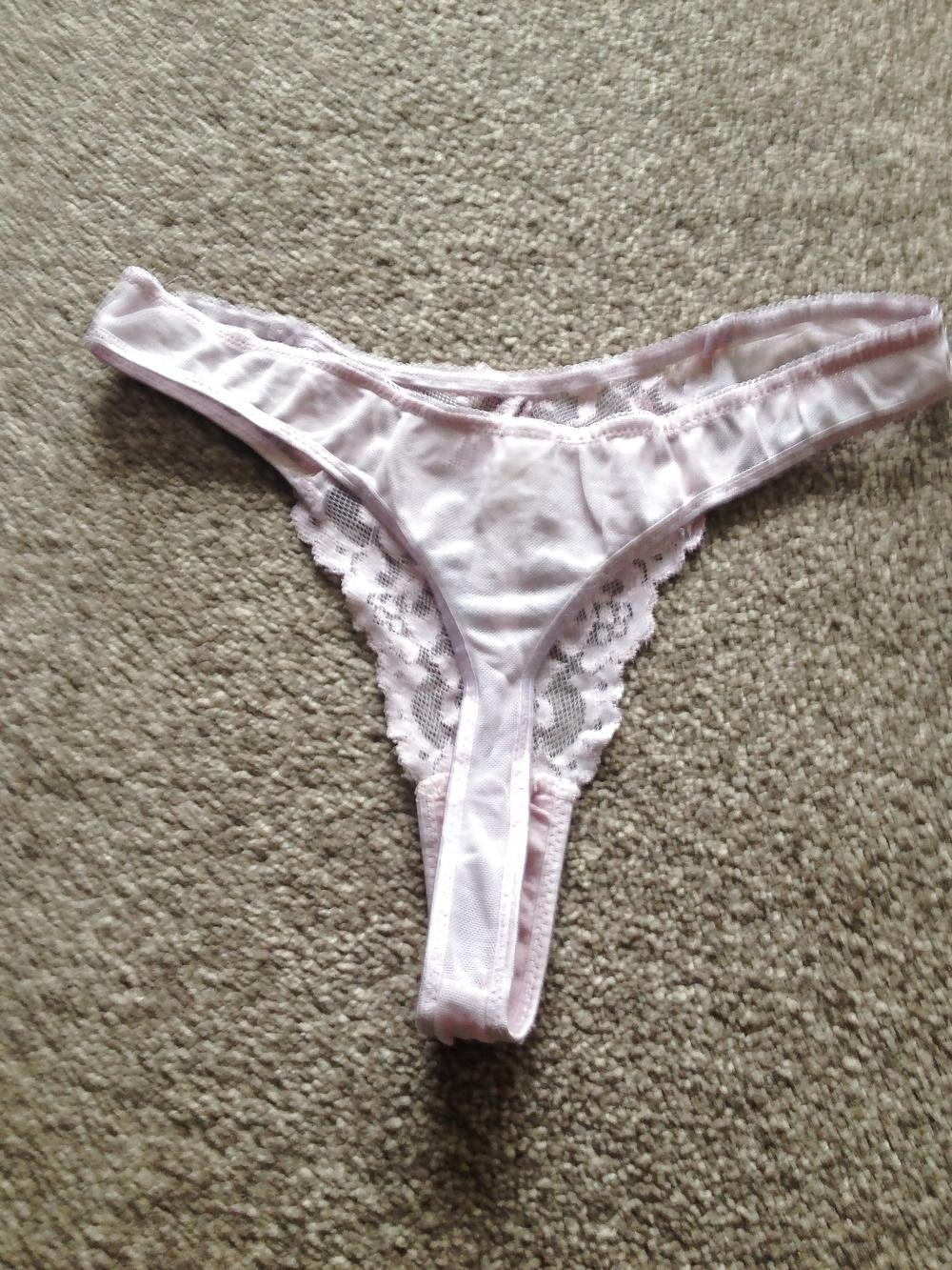 24P My UK Indian wife's worn thongs